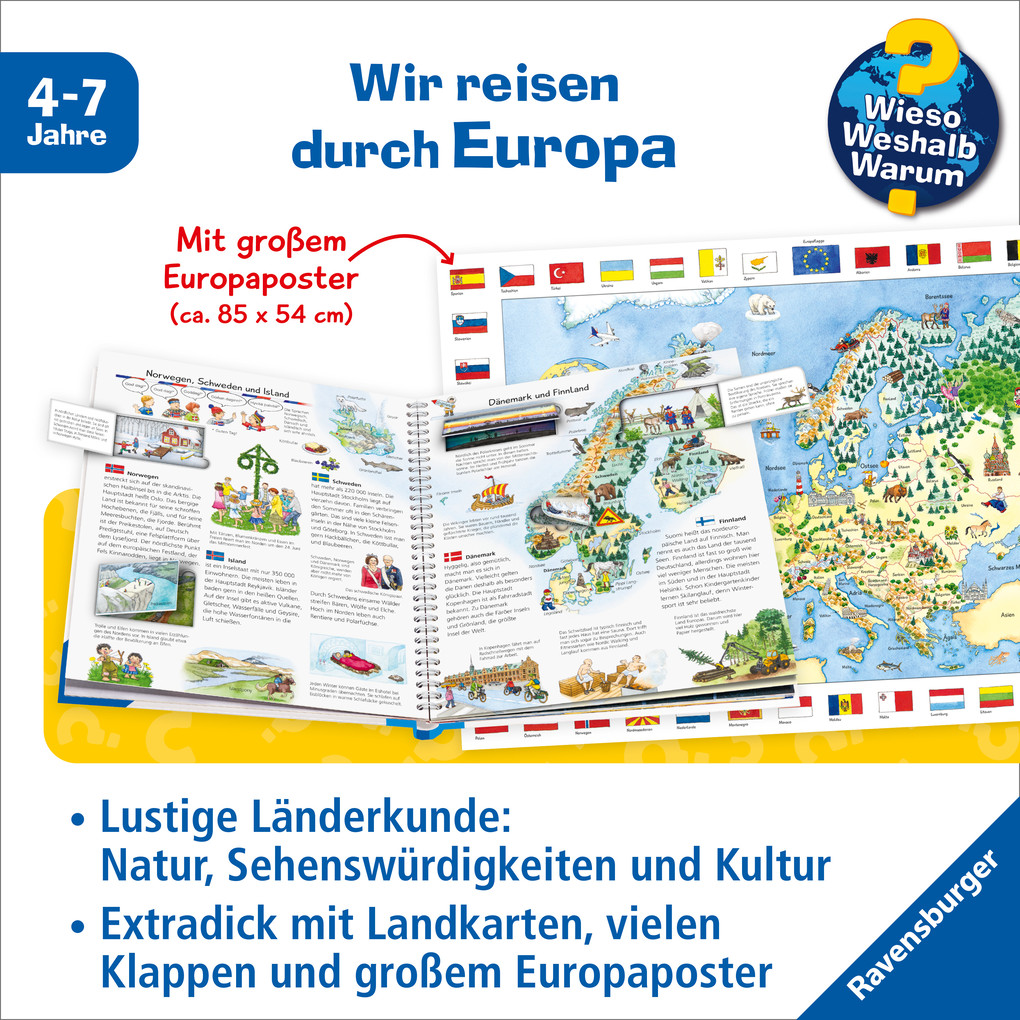 Weitere Ansicht: Wieso? Weshalb? Warum?: Mein erster Europa-Atlas | Andrea Erne