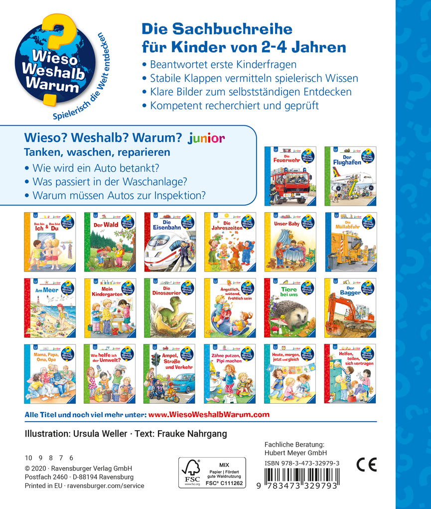 Weitere Ansicht: Wieso? Weshalb? Warum? junior, Band 69: Tanken, waschen, reparieren | Frauke Nahrgang