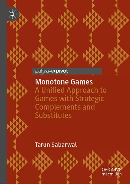 Produktbild: Monotone Games | Tarun Sabarwal