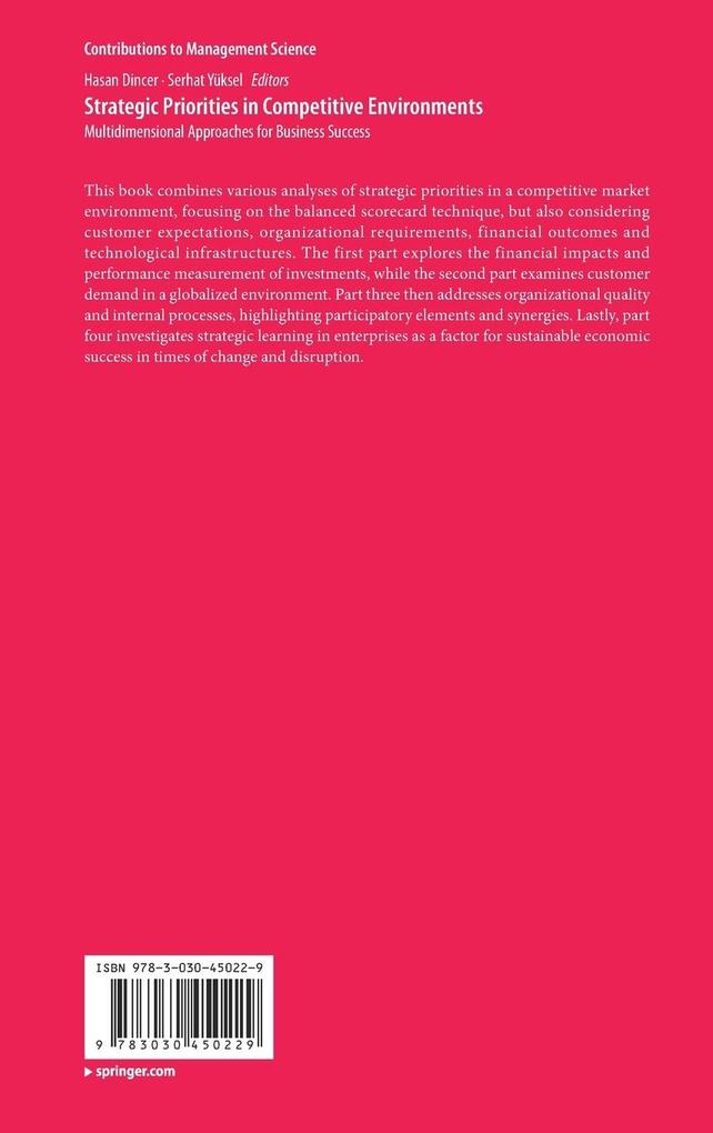 Weitere Ansicht: Strategic Priorities in Competitive Environments
