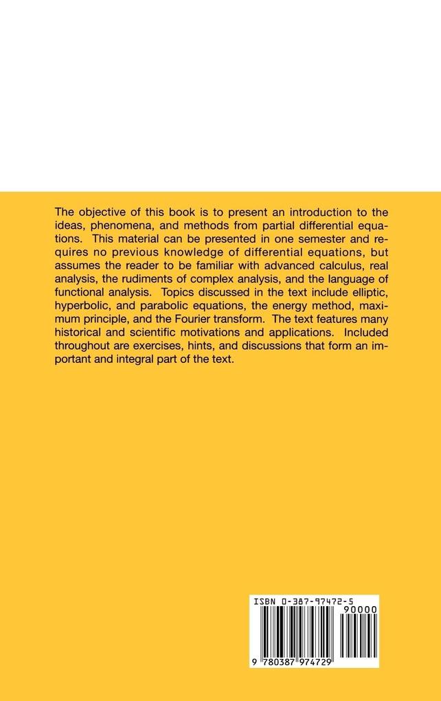 Weitere Ansicht: Partial Differential Equations | Jeffrey Rauch