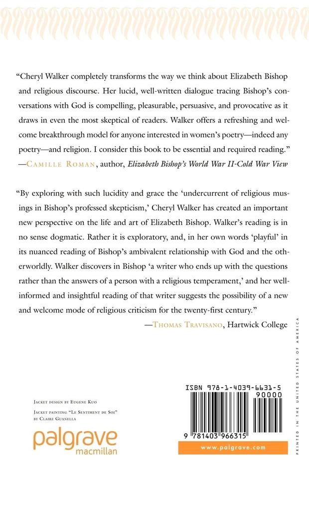 Weitere Ansicht: God and Elizabeth Bishop | C. Walker