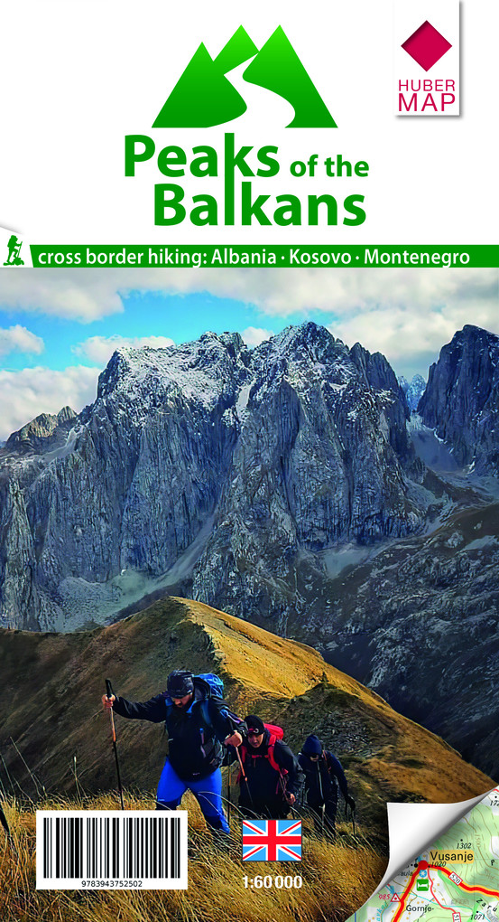 Weitere Ansicht: Wanderkarte Peaks of the Balkans 1: 60 000