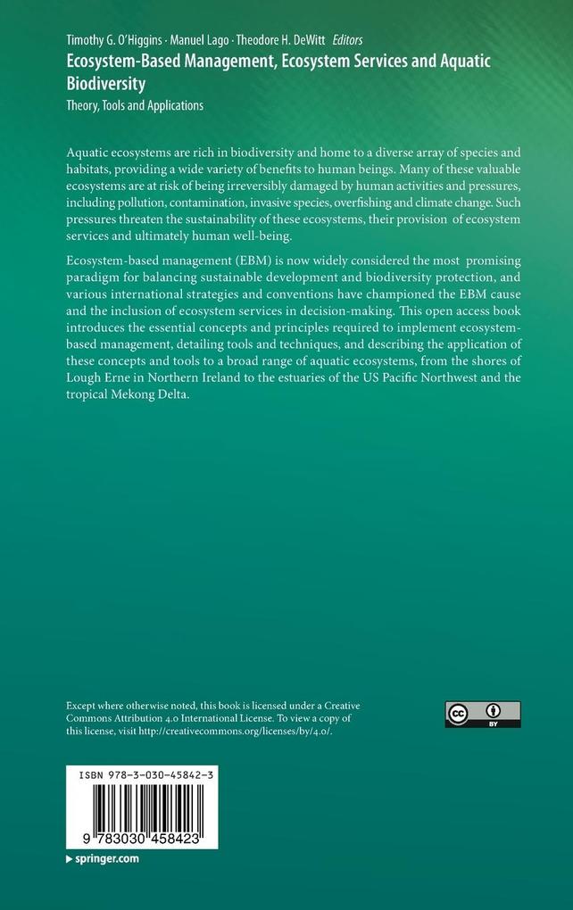 Weitere Ansicht: Ecosystem-Based Management, Ecosystem Services and Aquatic Biodiversity
