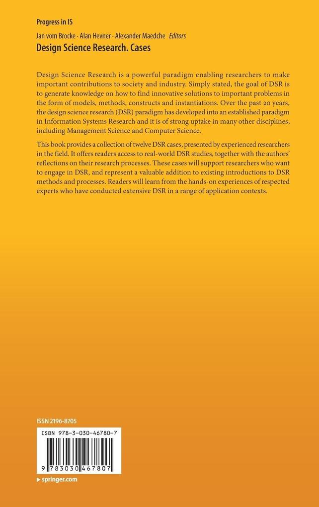 Weitere Ansicht: Design Science Research. Cases