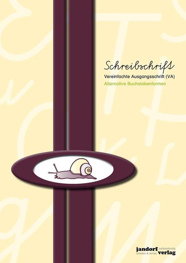 Produktbild: Schreibschrift (VA) - alternative Buchstabenformen - Vereinfachte Ausgangsschrift | Peter Wachendorf