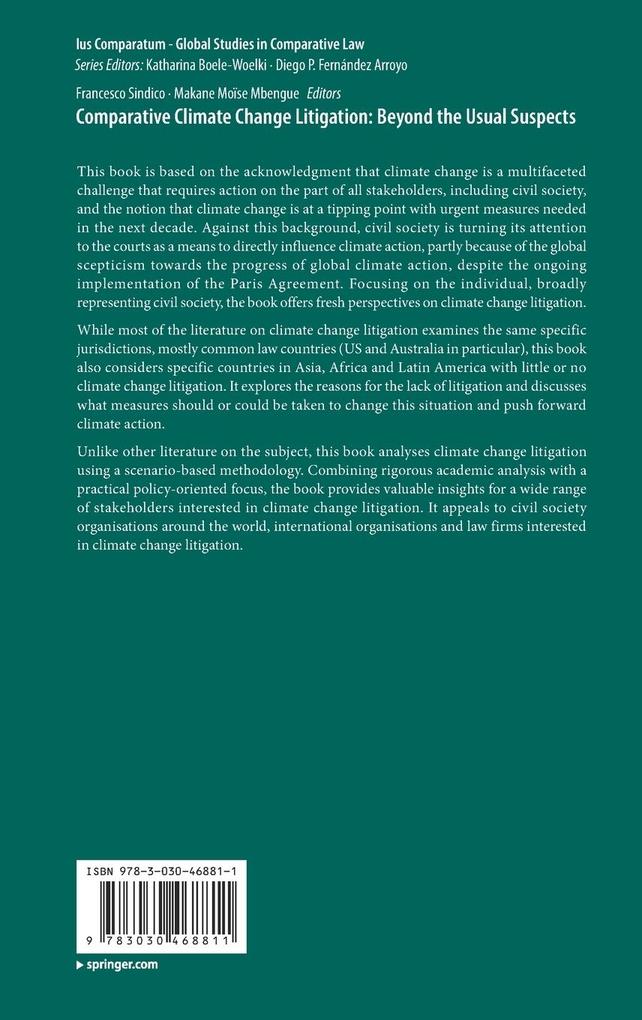 Weitere Ansicht: Comparative Climate Change Litigation: Beyond the Usual Suspects