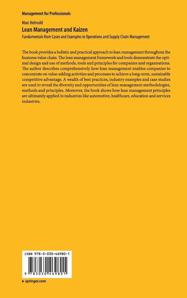 Weitere Ansicht: Lean Management and Kaizen | Marc Helmold