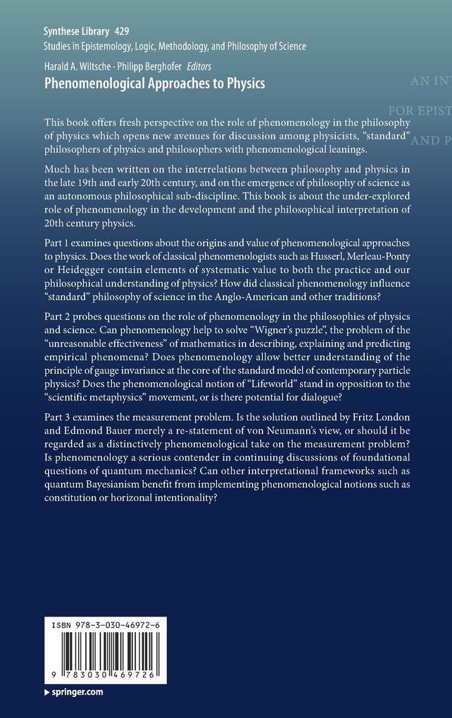 Weitere Ansicht: Phenomenological Approaches to Physics
