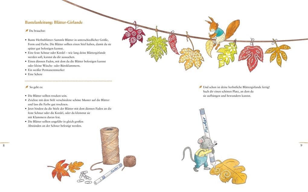 Weitere Ansicht: Herbstlaub und Laternenlicht