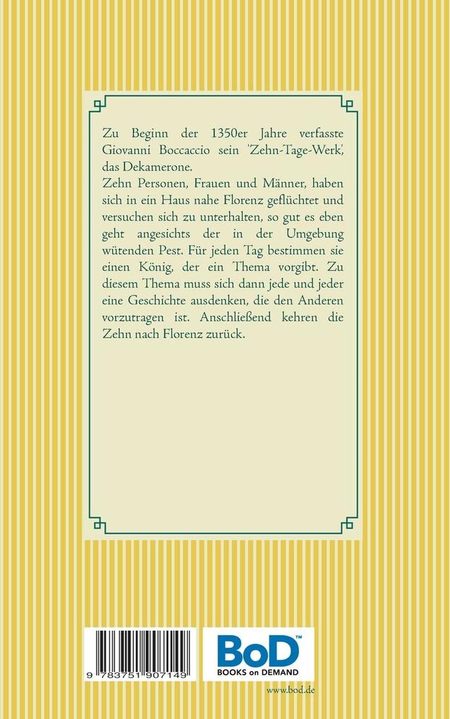 Weitere Ansicht: Dekamerone | Giovanni Boccaccio