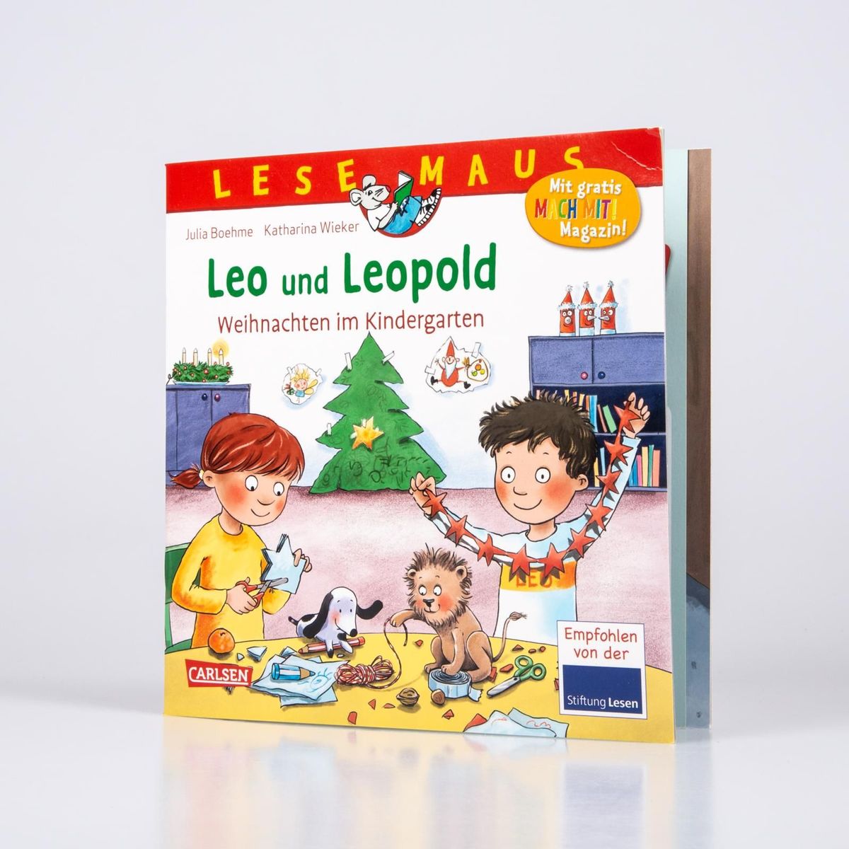 Weitere Ansicht: LESEMAUS 163: Leo und Leopold - Weihnachten im Kindergarten | Julia Boehme