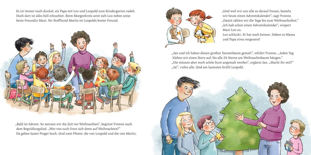 Weitere Ansicht: LESEMAUS 163: Leo und Leopold - Weihnachten im Kindergarten | Julia Boehme