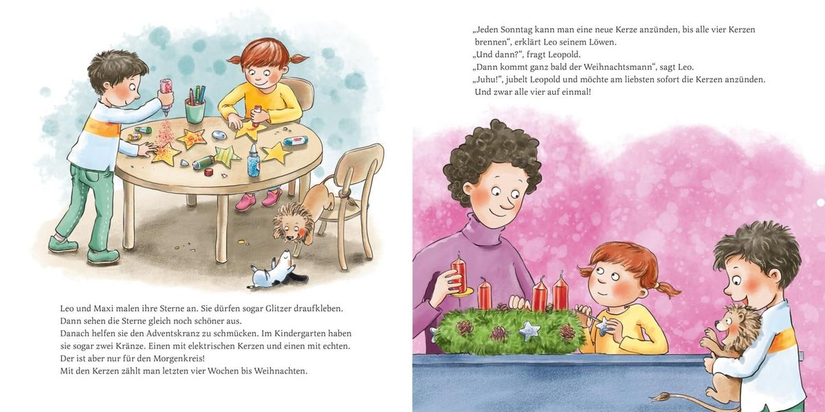 Weitere Ansicht: LESEMAUS 163: Leo und Leopold - Weihnachten im Kindergarten | Julia Boehme