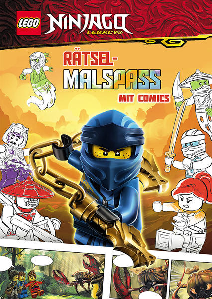Produktbild: LEGO® NINJAGO® - Rätselmalspaß mit Comics | Ameet Verlag