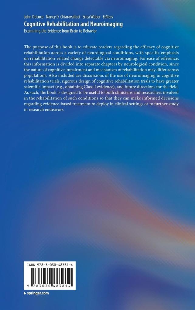 Weitere Ansicht: Cognitive Rehabilitation and Neuroimaging