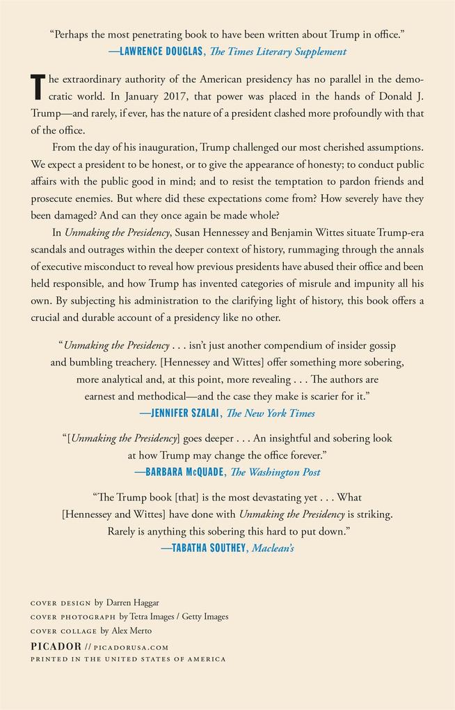 Weitere Ansicht: Unmaking the Presidency | Susan Hennessey