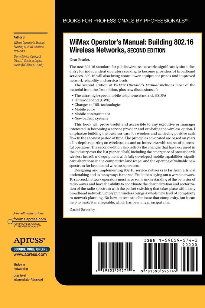 Weitere Ansicht: Wimax Operator's Manual | Daniel Sweeney
