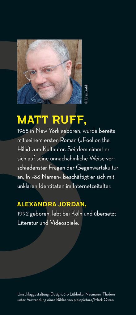 Weitere Ansicht: 88 Namen | Matt Ruff
