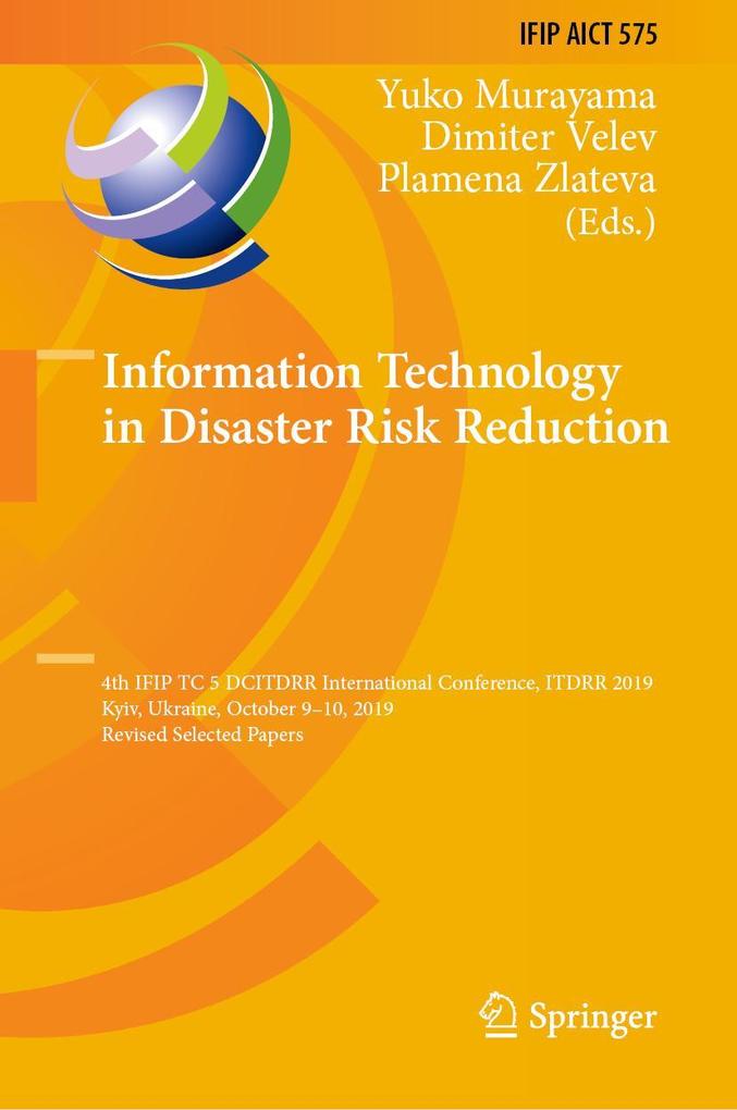 Produktbild: Information Technology in Disaster Risk Reduction