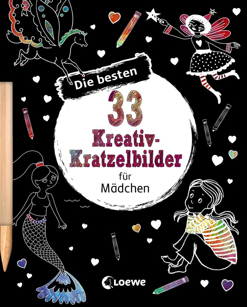 Produktbild: Die besten 33 Kreativ-Kratzelbilder für Mädchen
