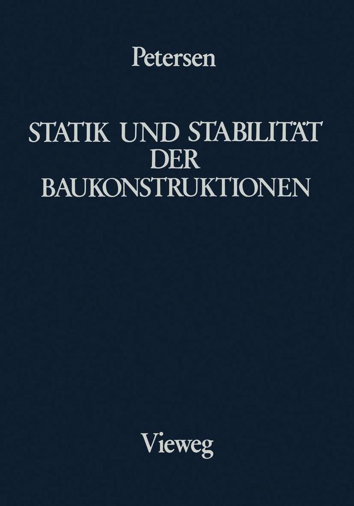 Produktbild: Statik und Stabilität der Baukonstruktionen | Christian Petersen