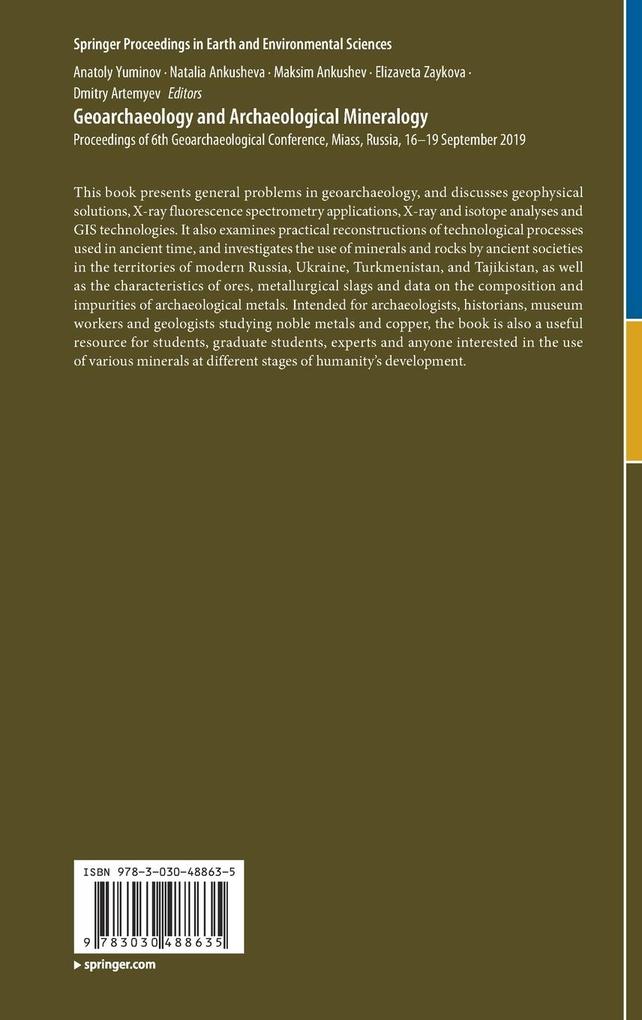 Weitere Ansicht: Geoarchaeology and Archaeological Mineralogy