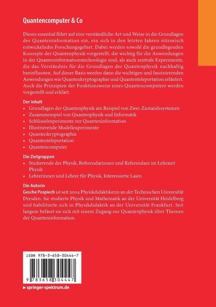 Weitere Ansicht: Quantencomputer & Co | Gesche Pospiech