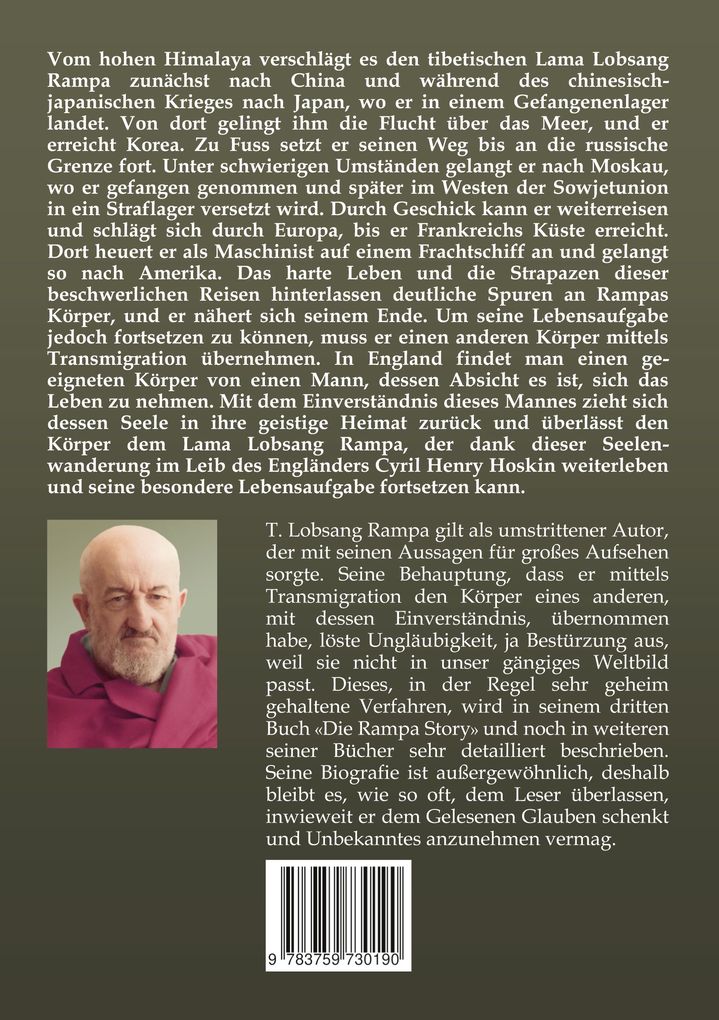 Weitere Ansicht: Die Rampa Story | T. Lobsang Rampa