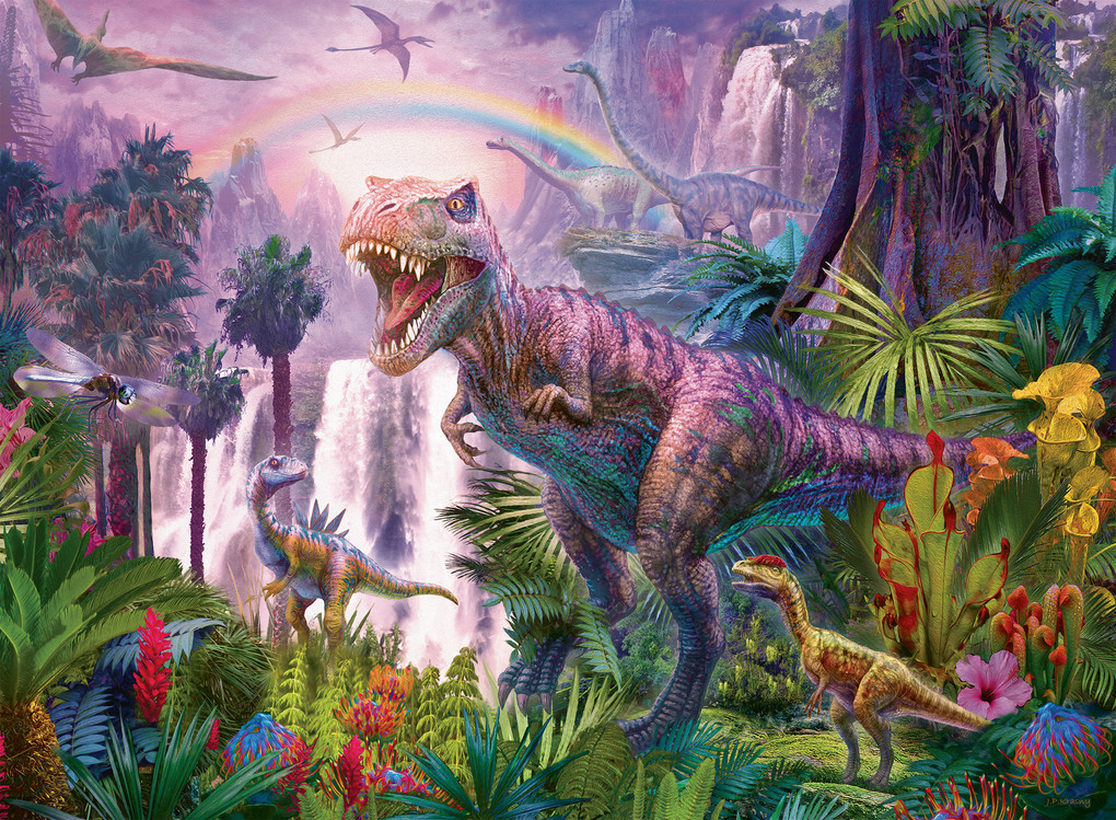 Weitere Ansicht: Ravensburger Kinderpuzzle - 12892 Dinosaurierland - Dino-Puzzle für Kinder ab 8 Jahren, mit 200 Teilen im XXL-Format