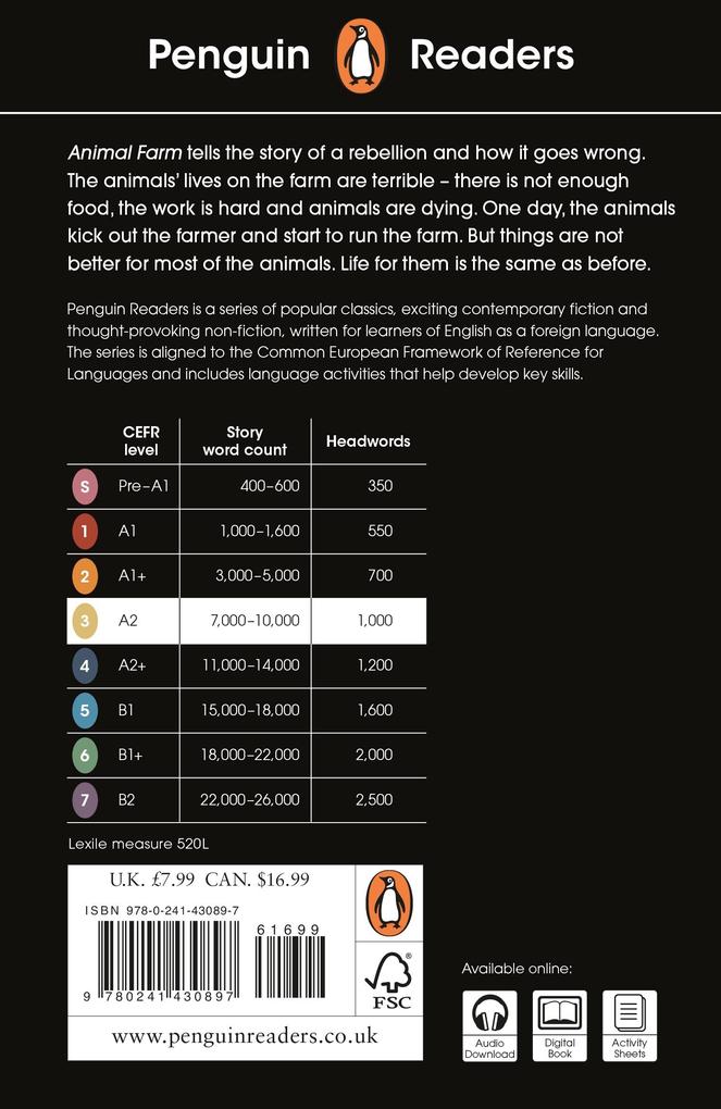 Weitere Ansicht: Penguin Readers Level 3: Animal Farm (ELT Graded Reader) | George Orwell