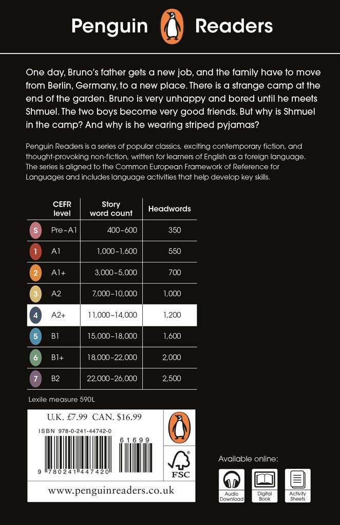 Weitere Ansicht: Penguin Readers Level 4: The Boy in Striped Pyjamas (ELT Graded Reader) | John Boyne