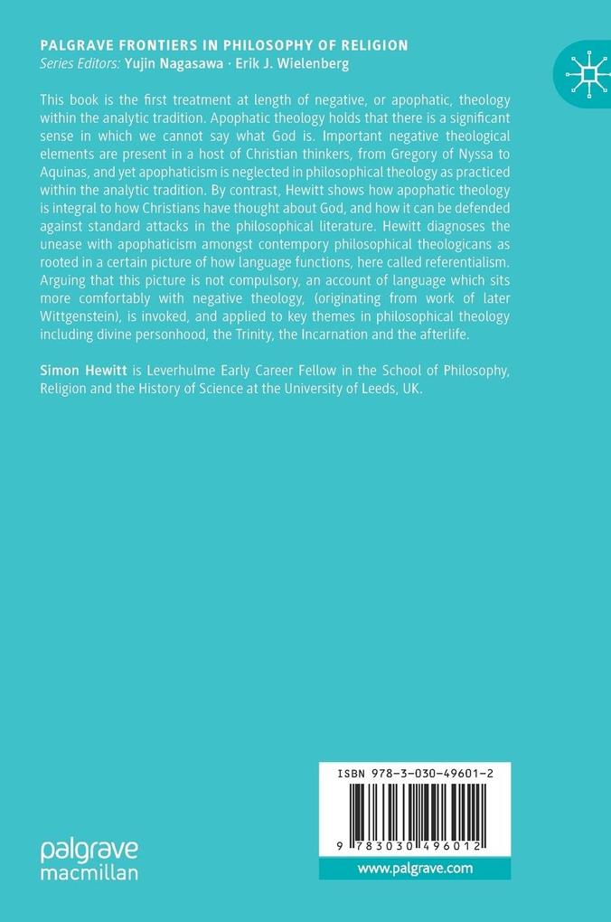 Weitere Ansicht: Negative Theology and Philosophical Analysis | Simon Hewitt