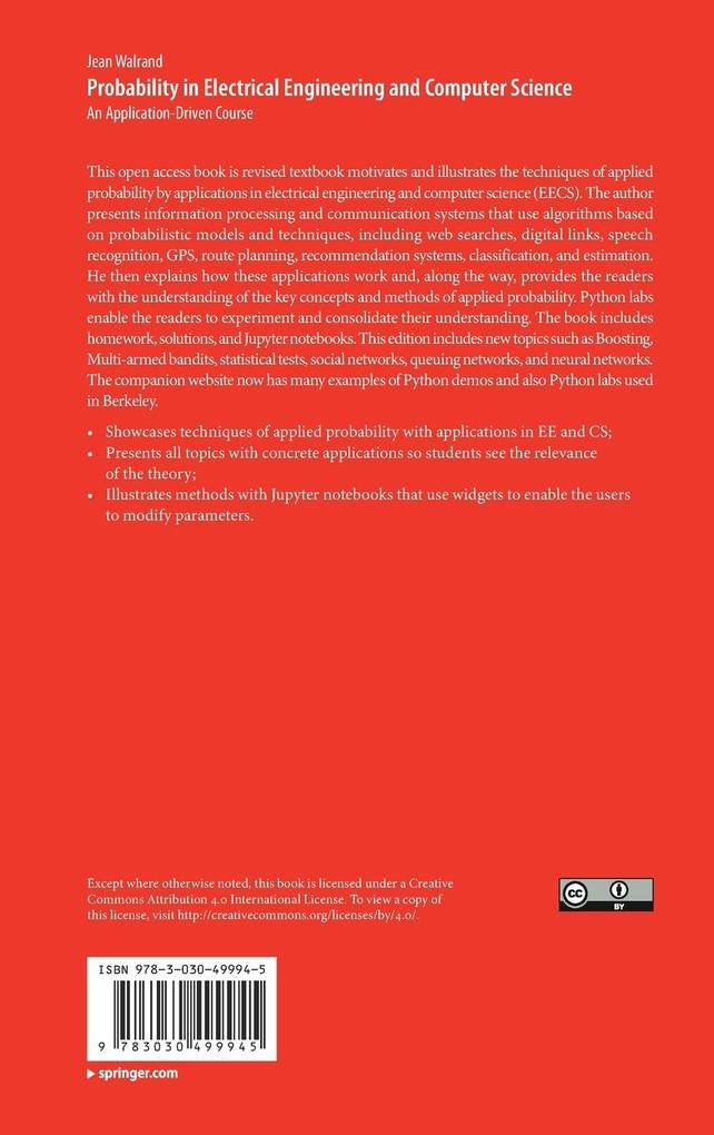 Weitere Ansicht: Probability in Electrical Engineering and Computer Science | Jean Walrand