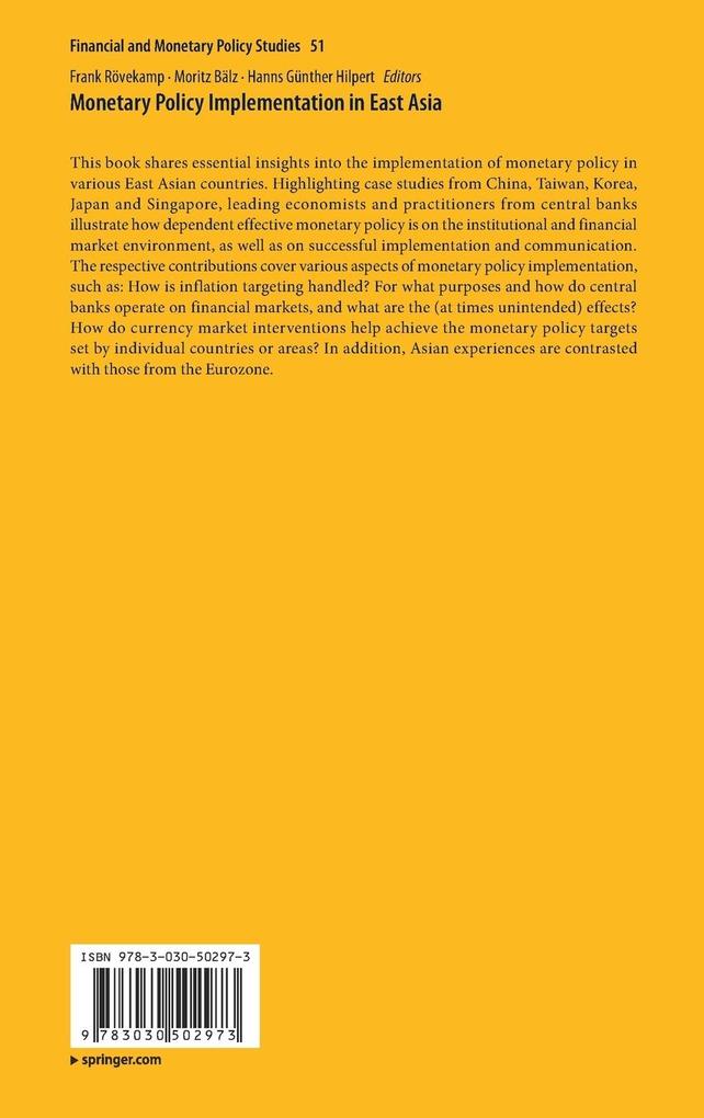 Weitere Ansicht: Monetary Policy Implementation in East Asia