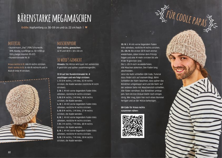 Weitere Ansicht: Coole Mützen stricken | Ines Kollwitz