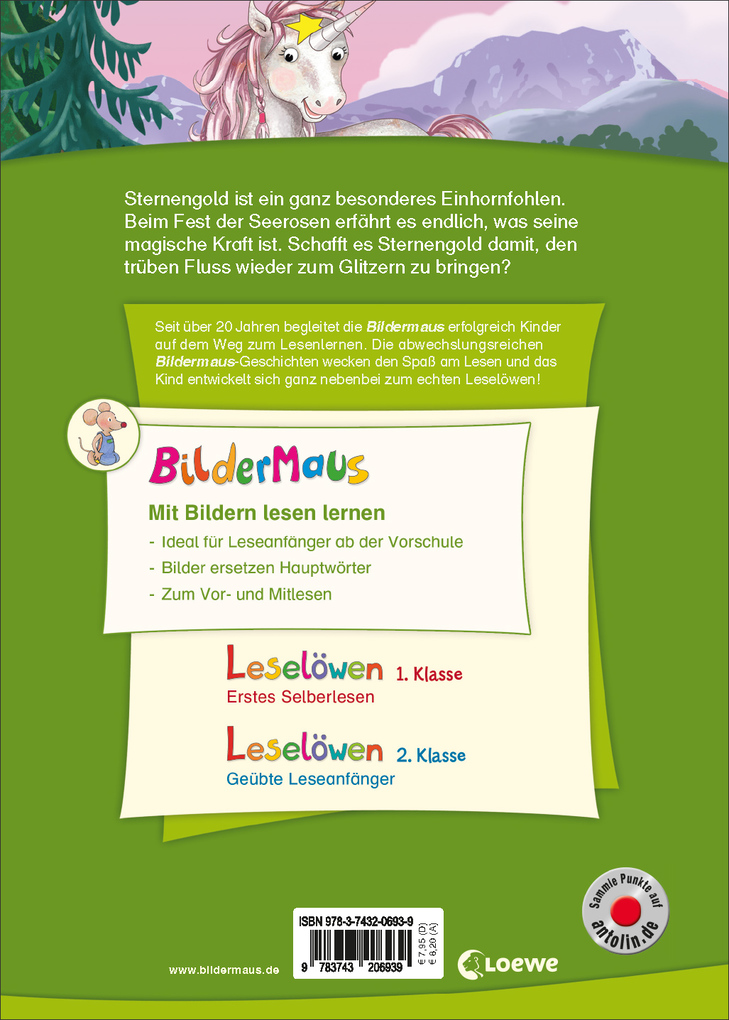 Weitere Ansicht: Bildermaus - Geschichten vom Einhornfohlen | Amelie Benn