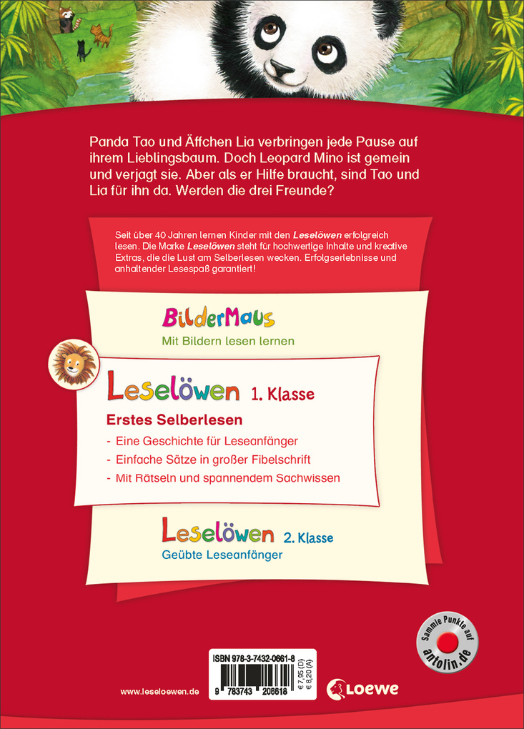 Weitere Ansicht: Leselöwen 1. Klasse - Ein Panda in der Dschungelschule | Katja Richert