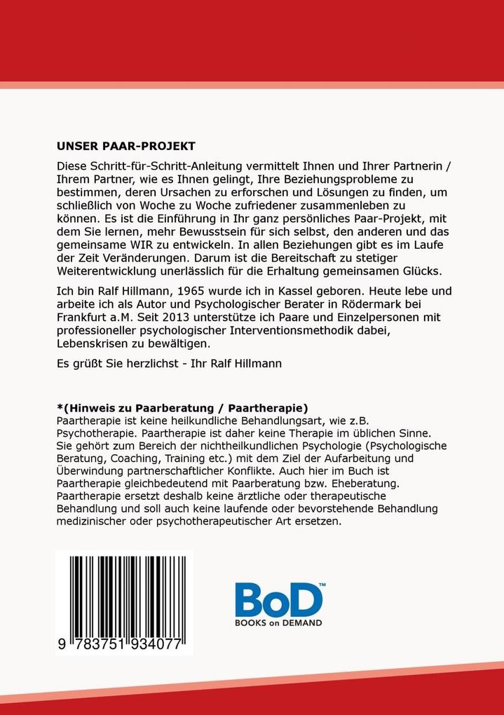 Weitere Ansicht: Paarberatung / Paartherapie: Unser Paar-Projekt - Selbsthilfekurs für Paare in Beziehungskrisen | Ralf Hillmann