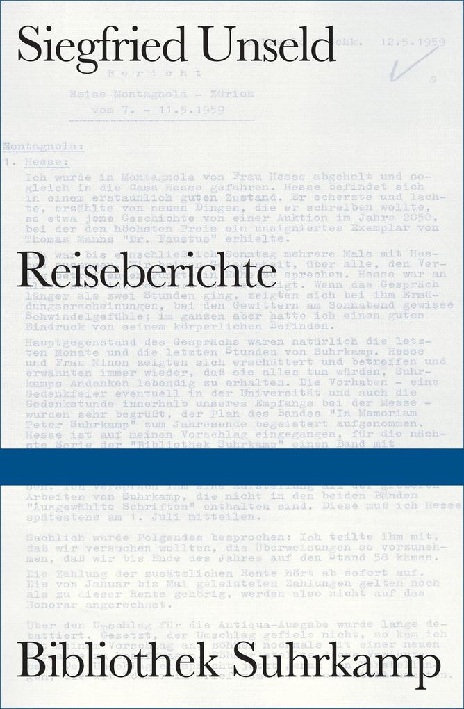Produktbild: Reiseberichte | Siegfried Unseld