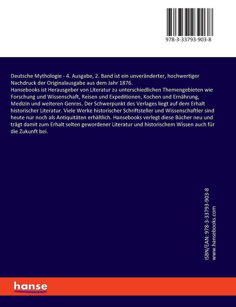 Weitere Ansicht: Deutsche Mythologie | Jacob Grimm