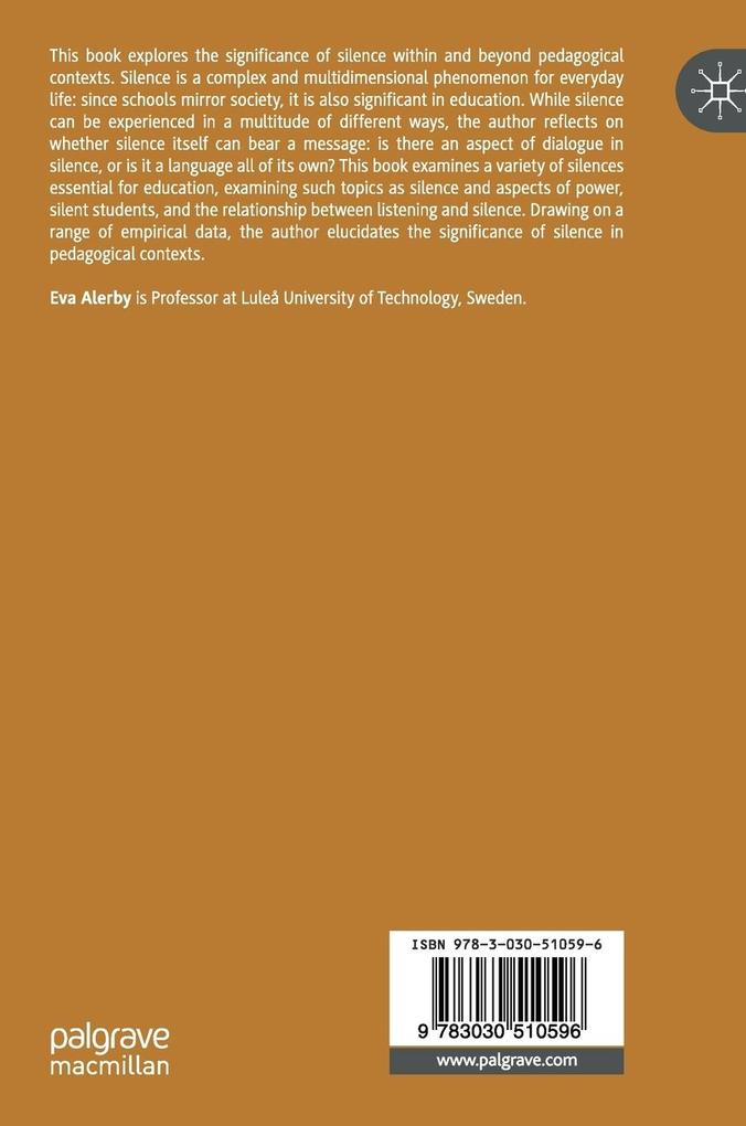 Weitere Ansicht: Silence within and beyond Pedagogical Settings | Eva Alerby