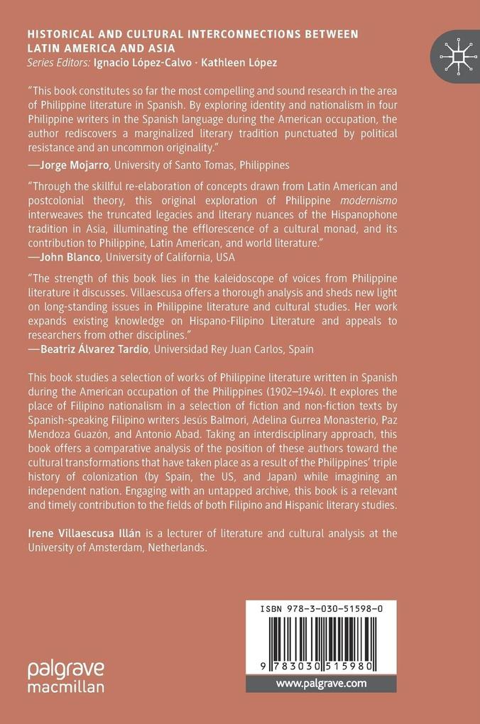 Weitere Ansicht: Transcultural Nationalism in Hispano-Filipino Literature | Irene Villaescusa Illán