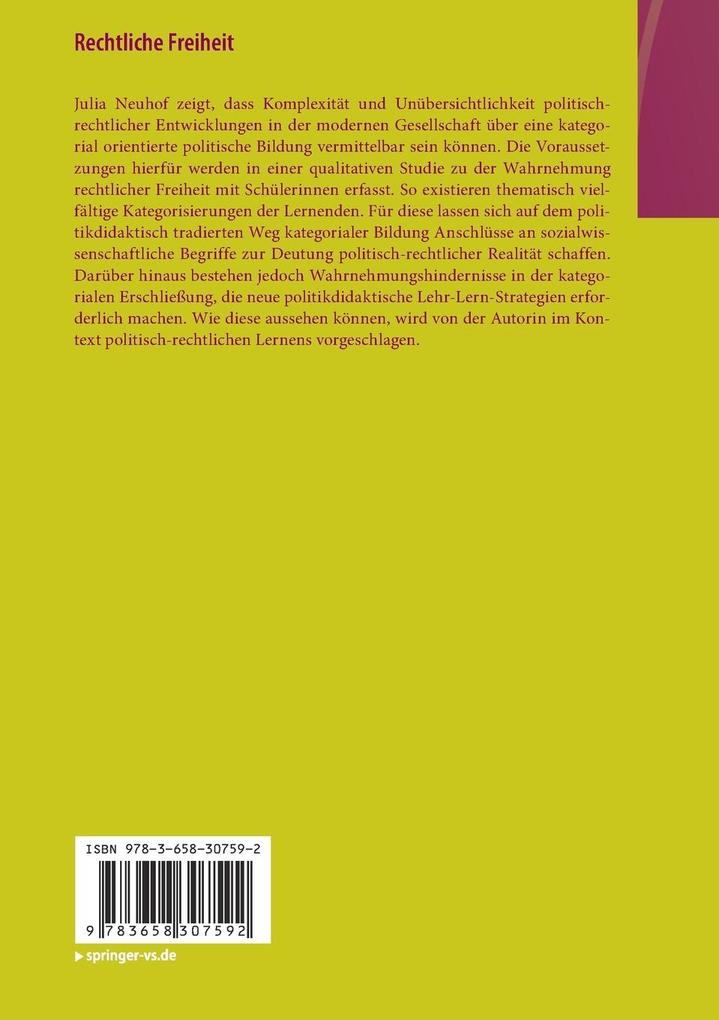 Weitere Ansicht: Rechtliche Freiheit | Julia Neuhof