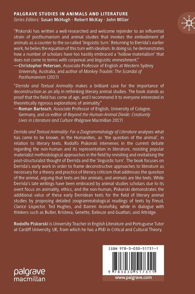 Weitere Ansicht: Derrida and Textual Animality | Rodolfo Piskorski
