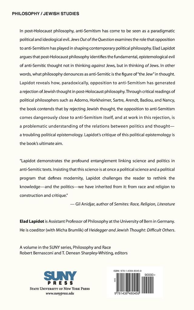 Weitere Ansicht: Jews Out of the Question | Elad Lapidot