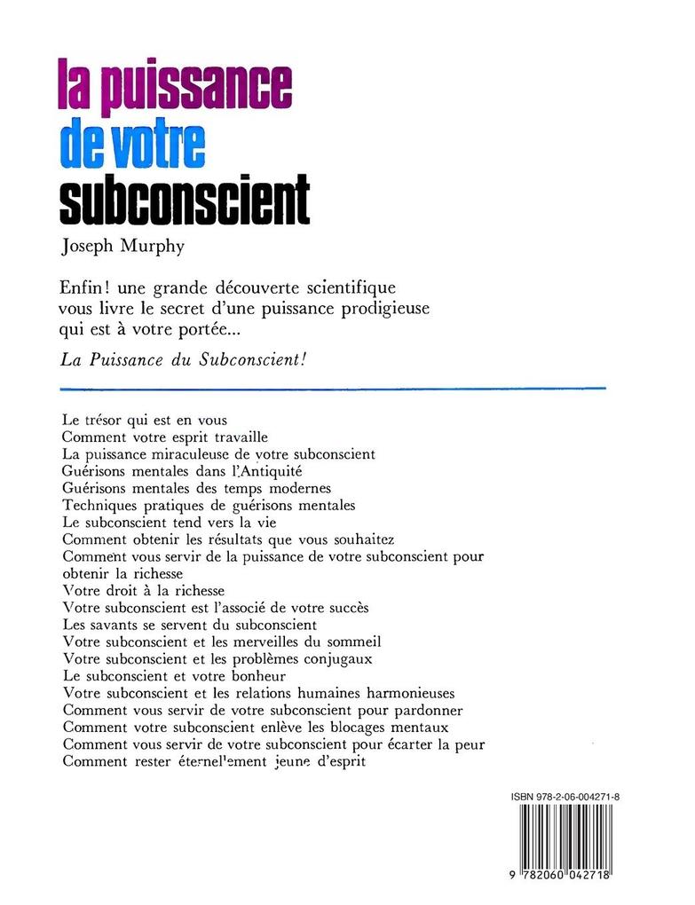 Weitere Ansicht: La puissance de votre subconscient | Joseph Murphy