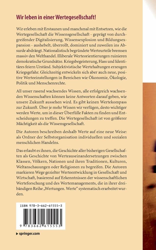 Weitere Ansicht: Die Wertegesellschaft | John Erpenbeck, Werner Sauter