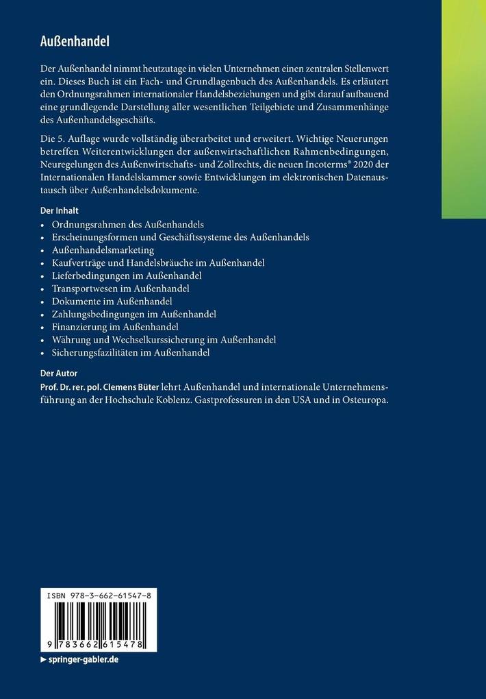 Weitere Ansicht: Außenhandel | Clemens Büter