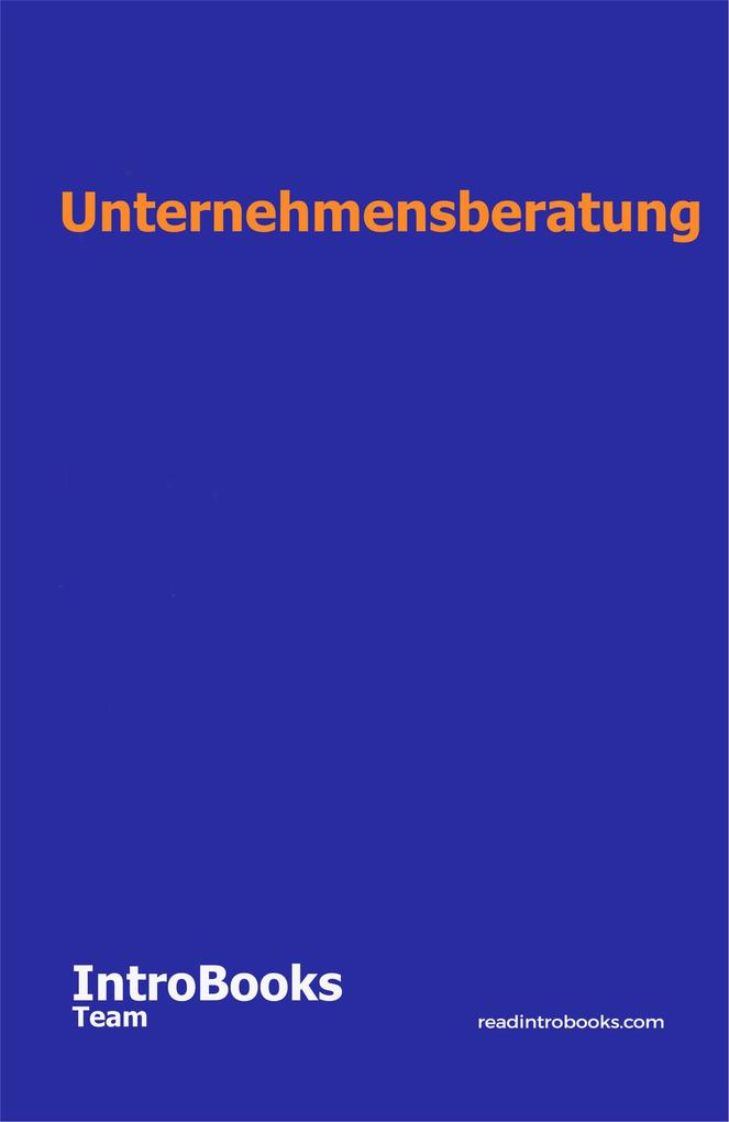 Produktbild: Unternehmensberatung | IntroBooks Team